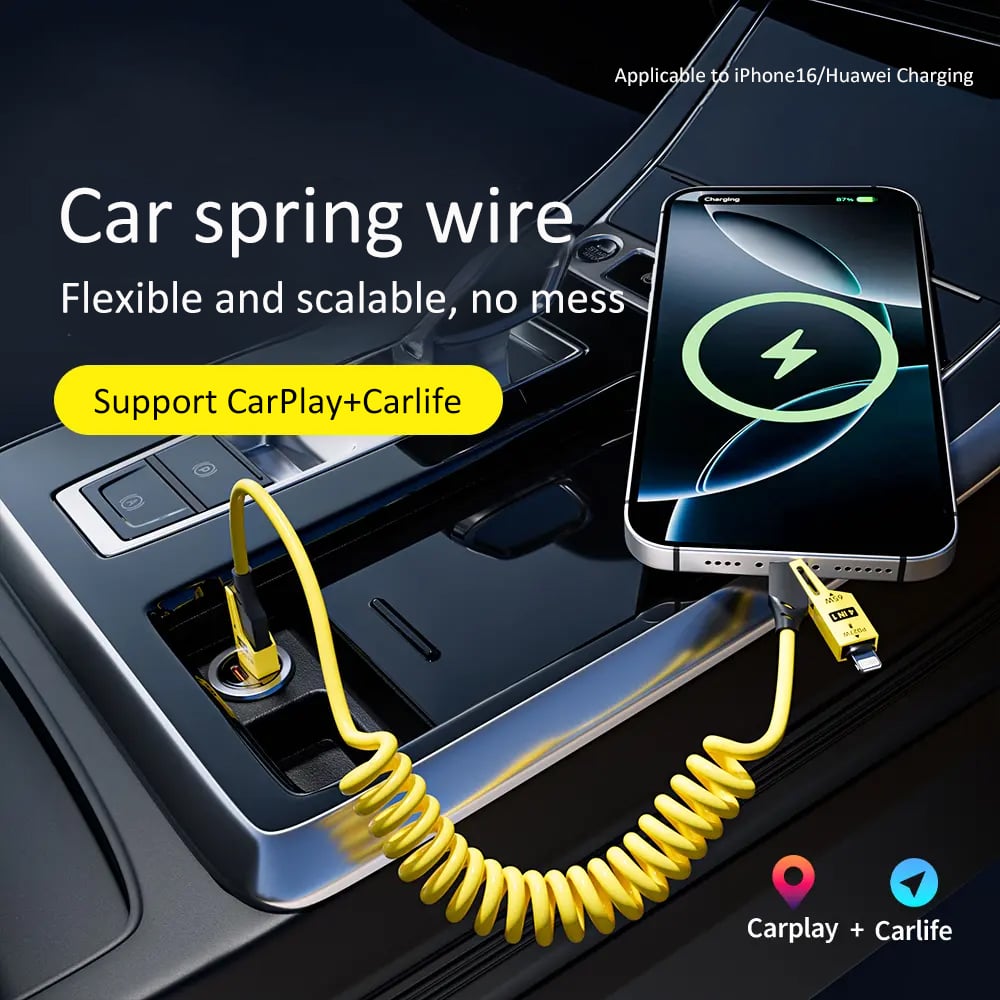 New Year HOT Sale - 49% OFF!-🔥4 in 1 Spring Fast Charging Cable