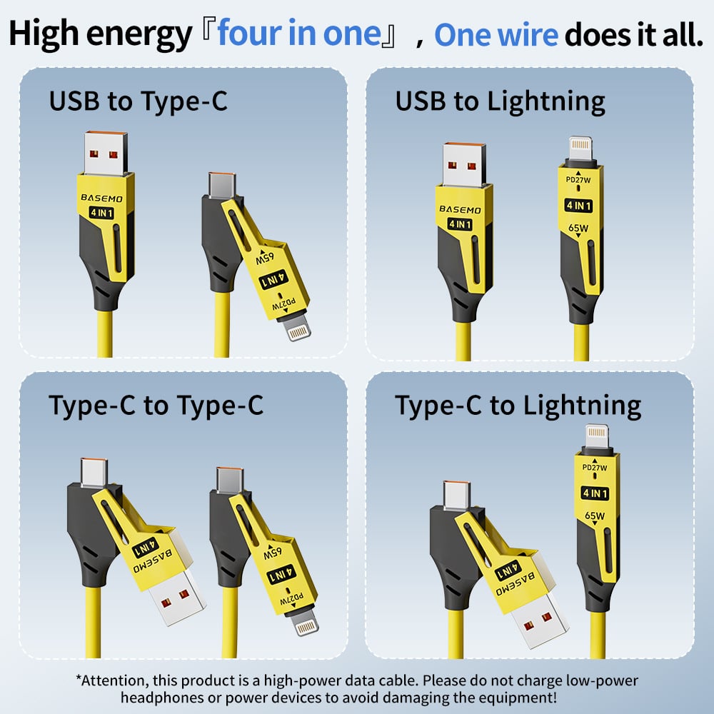 New Year HOT Sale - 49% OFF!-🔥4 in 1 Spring Fast Charging Cable