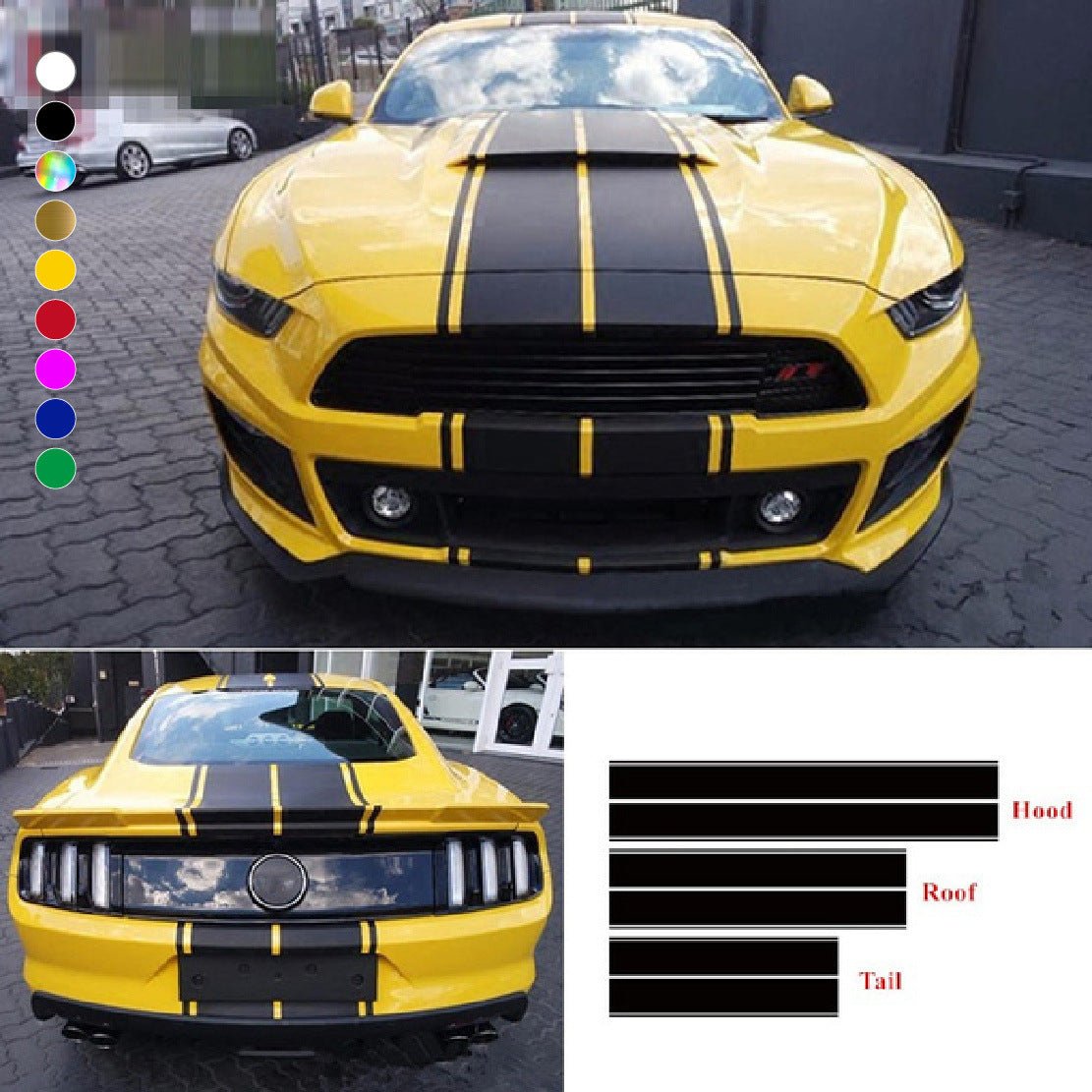 General Car Roof Decorative Hood Modification Decal