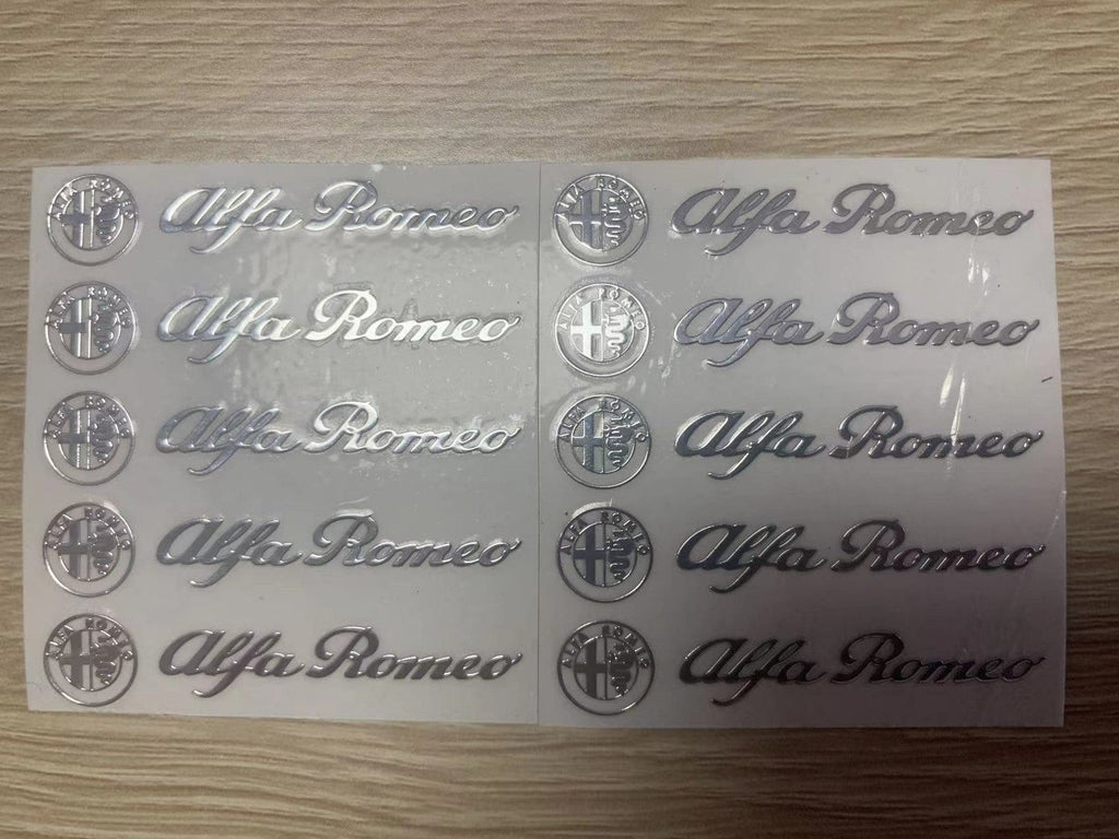 3D Creative Aluminum Foil Car Stickers | 5 & 10 PCS Set | Gold & Silver